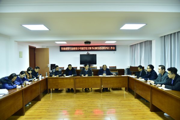 生态公司召开2018年度党支部书记抓党建述职评议考核会议